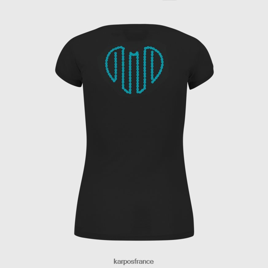 femmes Karpos noir val federia w t-shirt 28PL681359