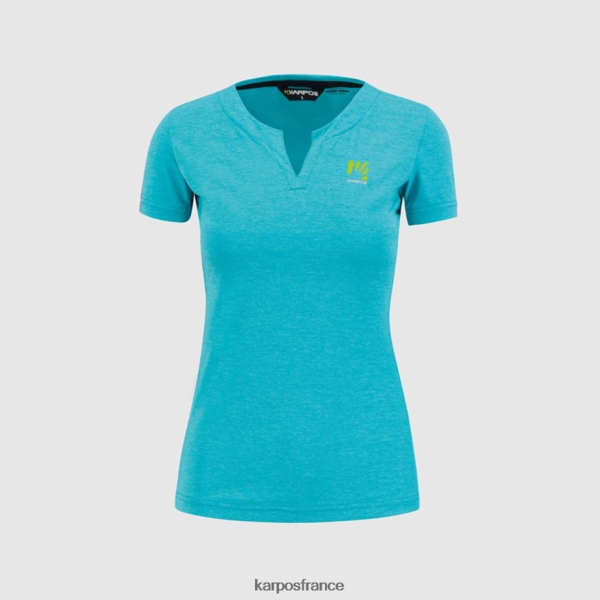 femmes Karpos oiseau bleu t-shirt k-performance w 28PL681264