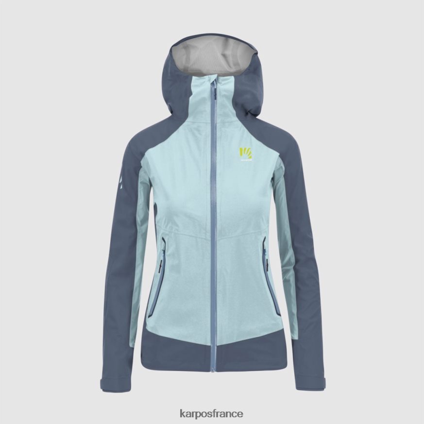 femmes Karpos aigue-marine/indigo vintage veste temporelle 28PL681024