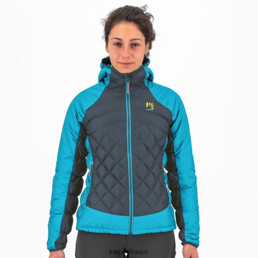 femmes Karpos ardoise foncée/atoll bleu veste lastei active plus w 28PL68988