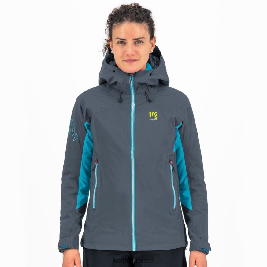 femmes Karpos ardoise foncée/atoll bleu veste storm evo w 28PL68967