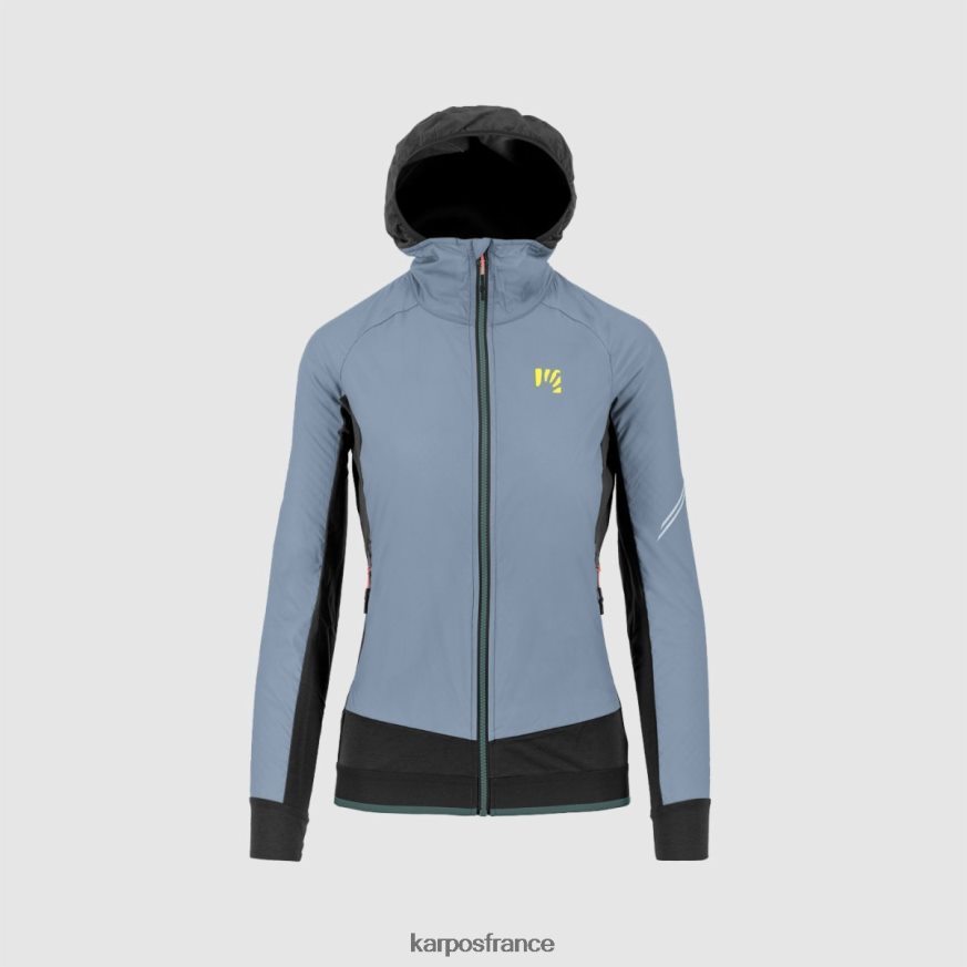 femmes Karpos bleu poussiéreux/noir veste lavaredo hiver 28PL681089