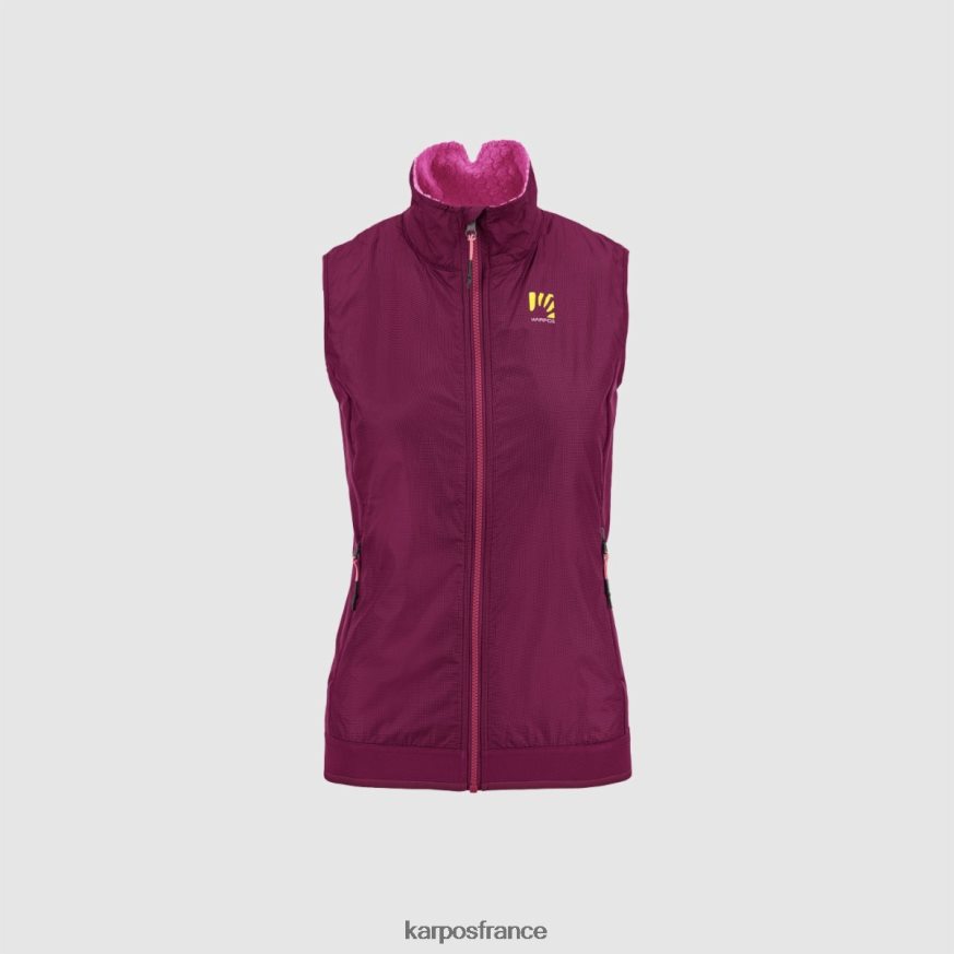 femmes Karpos éclat framboise federa avec gilet 28PL681062
