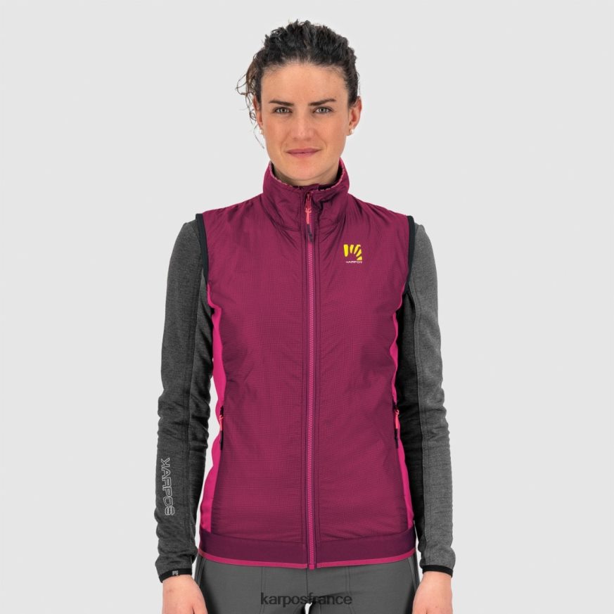femmes Karpos éclat framboise federa avec gilet 28PL681062