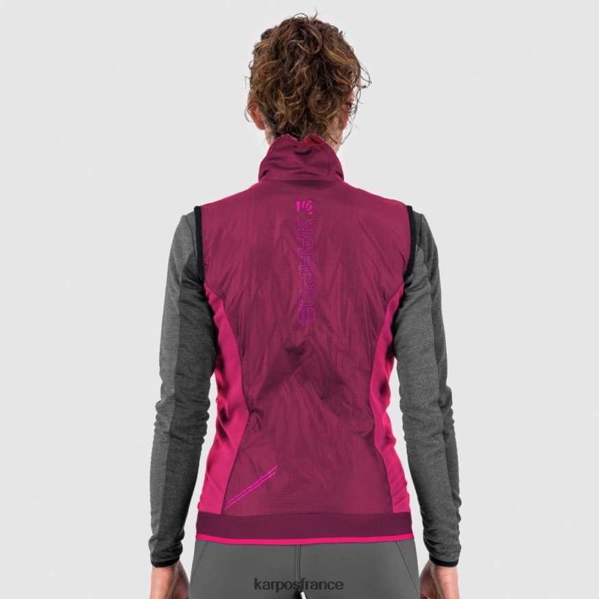 femmes Karpos éclat framboise federa avec gilet 28PL681062