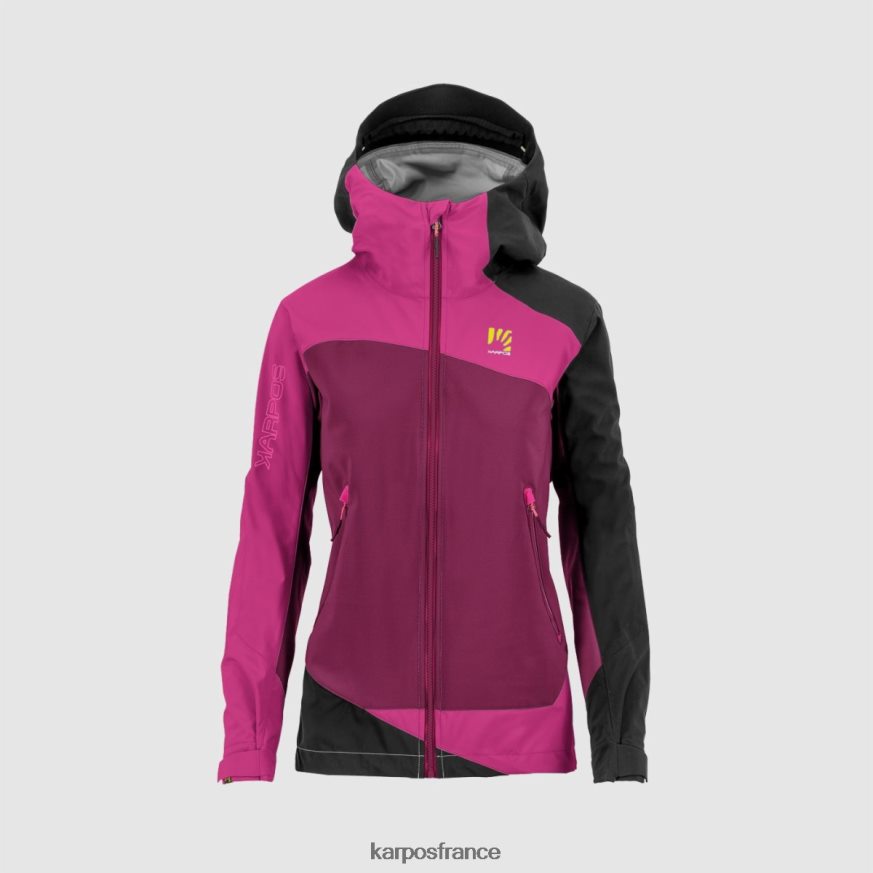 femmes Karpos framboise r/cabaret/noir veste marmolada 28PL68976