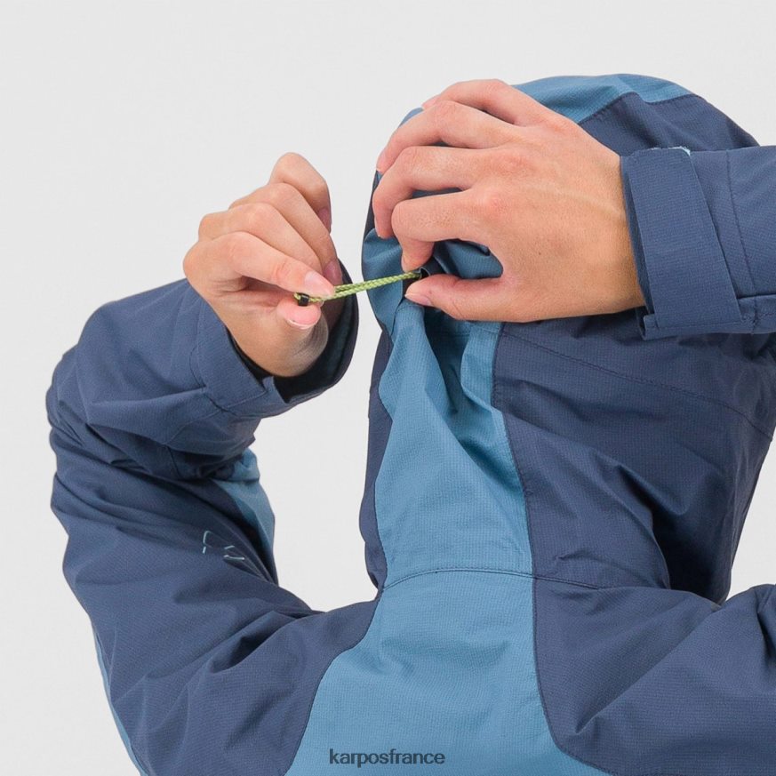 femmes Karpos lac printanier/indigo vintage beaucoup de pluie avec veste 28PL681034