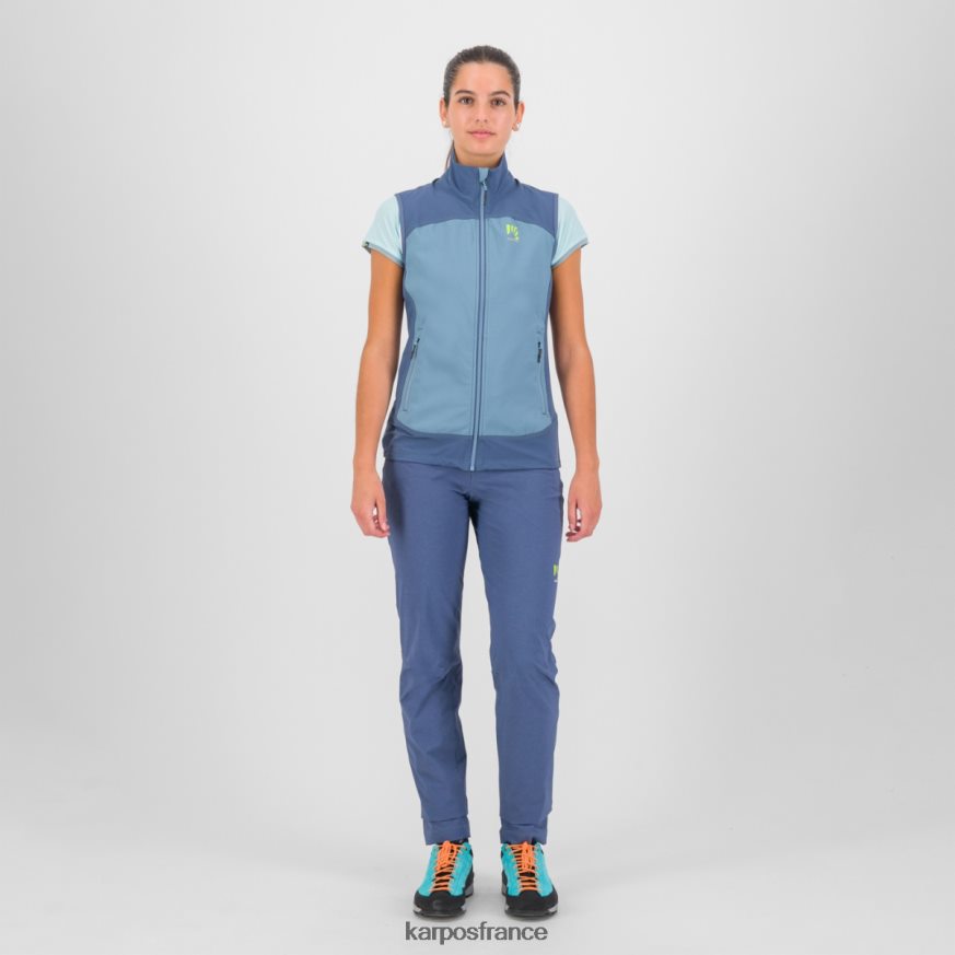 femmes Karpos lac printanier/indigo vintage parete avec gilet 28PL681103