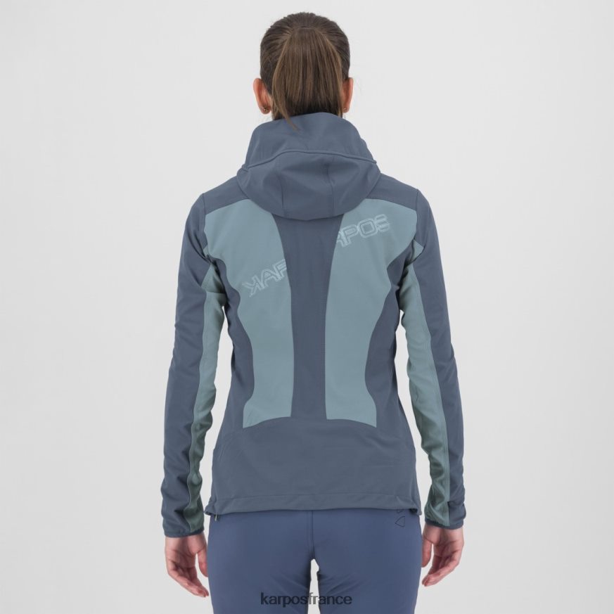 femmes Karpos lac printanier/indigo vintage parete w veste 28PL681095