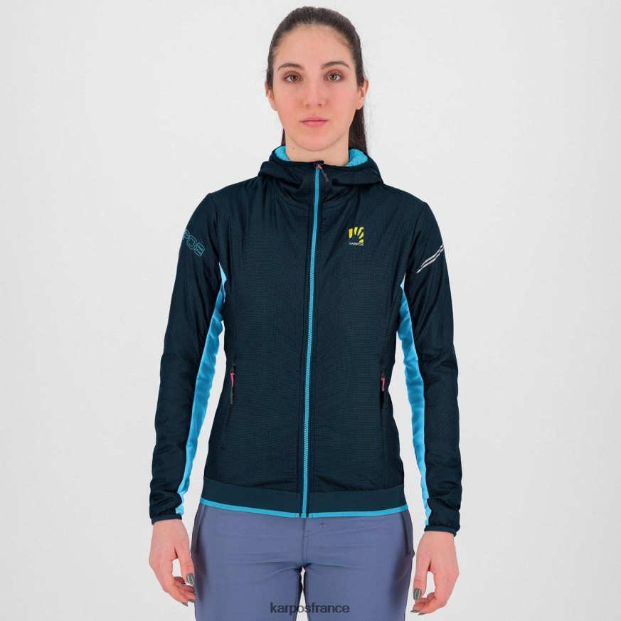femmes Karpos minuit/atoll bleu veste federa 28PL681015