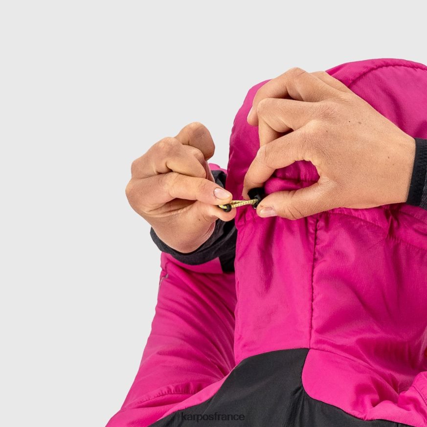 femmes Karpos noir/cabaret veste k-performance hybride w 28PL681004