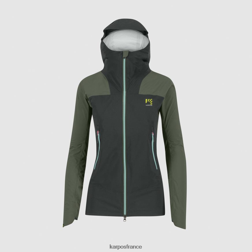 femmes Karpos sable noir/thym veste valsesia shell w 28PL68951