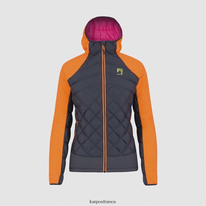 femmes Karpos volcan/orange vif veste lastei active plus w 28PL68982