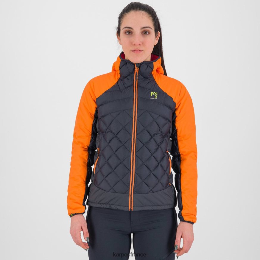 femmes Karpos volcan/orange vif veste lastei active plus w 28PL68982
