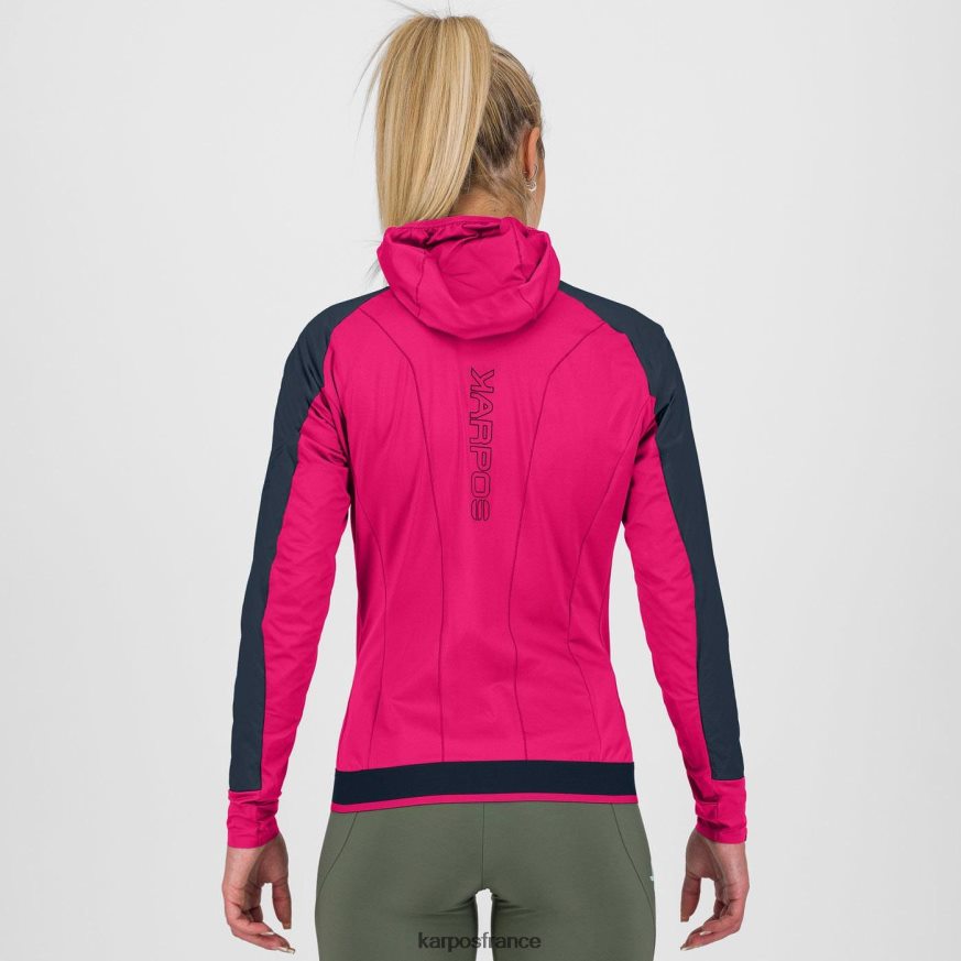femmes Karpos volcan/rose veste lavaredo hiver 28PL681090