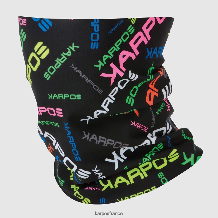 Hommes Karpos noir multicolore cache-cou pelmo 28PL68799