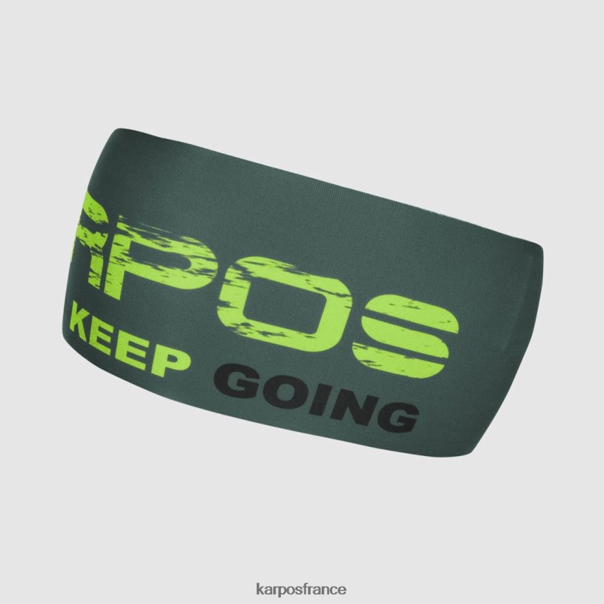 Hommes Karpos ardoise foncé/vert citron/noir bandeau pelmet 28PL68858