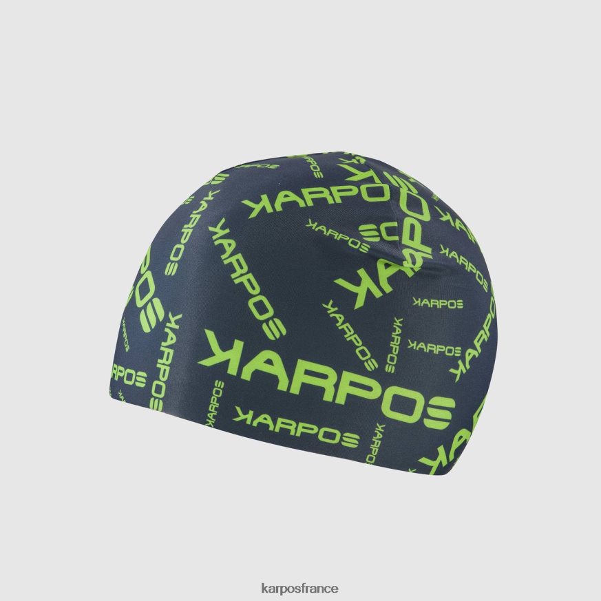 Hommes Karpos minuit/clignotement vert casquette de course alagna 28PL68797