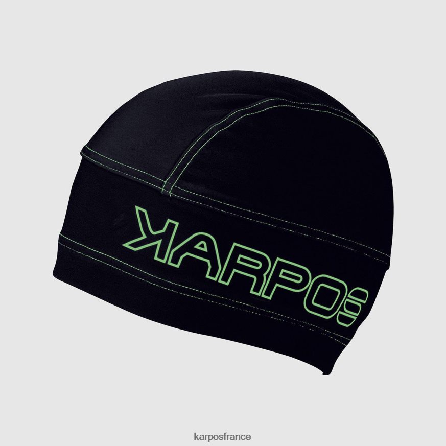 Hommes Karpos noir vert fluo casquette alagna 28PL68740