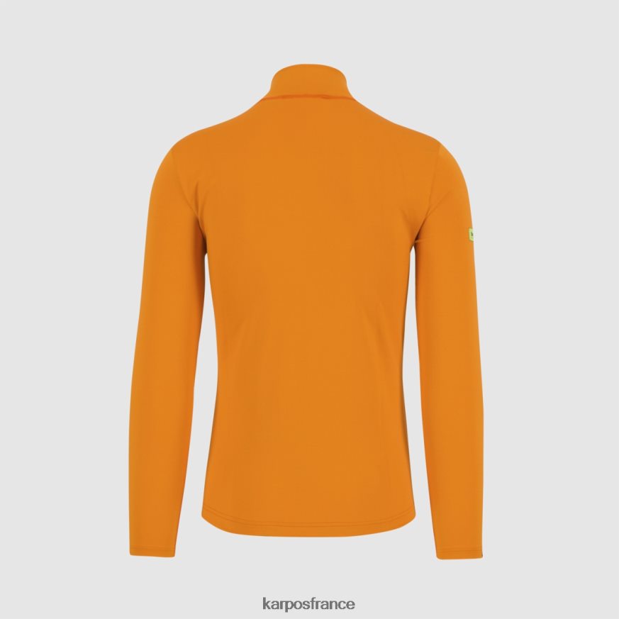 Hommes Karpos arancio polaire à demi-zip Power 28PL68250