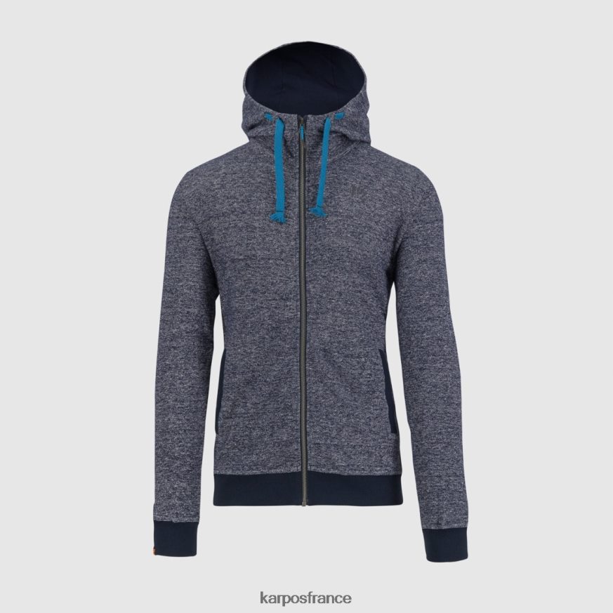 Hommes Karpos capitaine du ciel mélange totoga - sweat à capuche entièrement zippé en chanvre 28PL68176