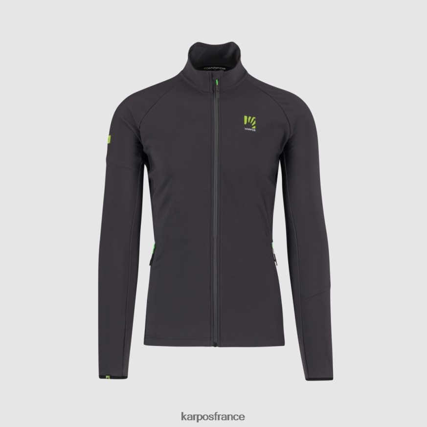 Hommes Karpos gris foncé gris foncé alagna r polaire entièrement zippée 28PL68202