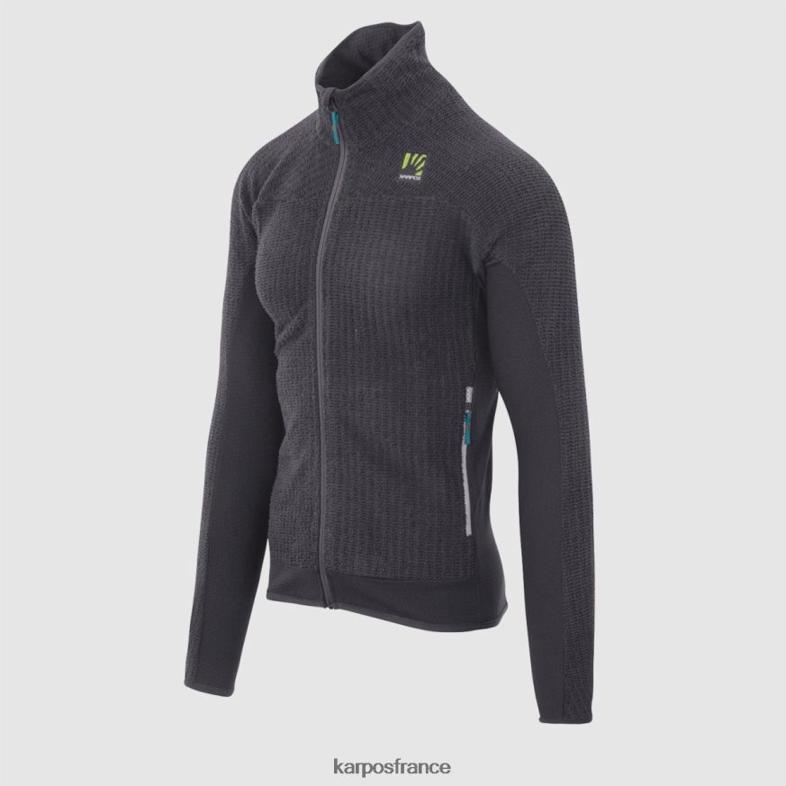Hommes Karpos gris foncé polaire rocchetta 28PL68257