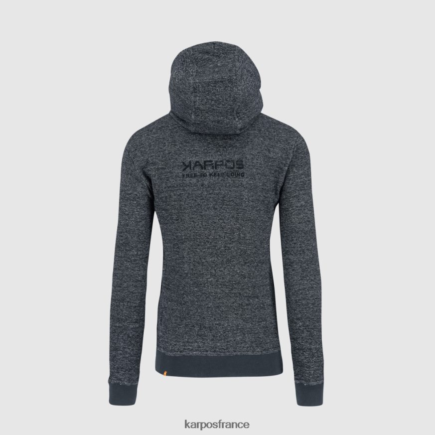 Hommes Karpos mélange de bleu ombré totoga - sweat à capuche entièrement zippé en chanvre 28PL68175