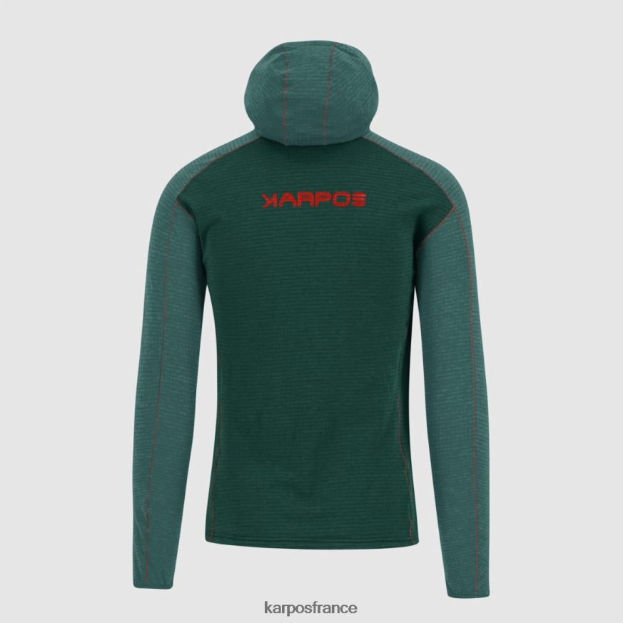 Hommes Karpos mer sombre/baume ambrizzola sweat à capuche entièrement zippé 28PL68225