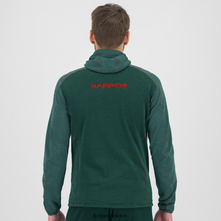 Hommes Karpos mer sombre/baume ambrizzola sweat à capuche entièrement zippé 28PL68225