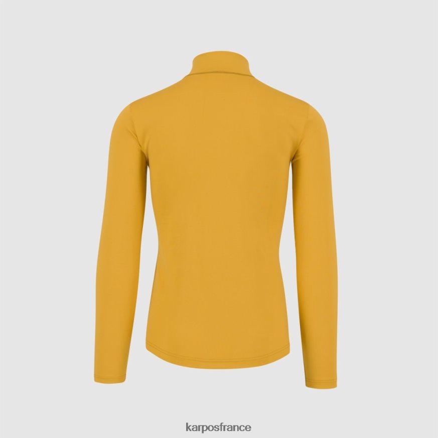 Hommes Karpos ocre polaire à demi-zip Power 28PL68249