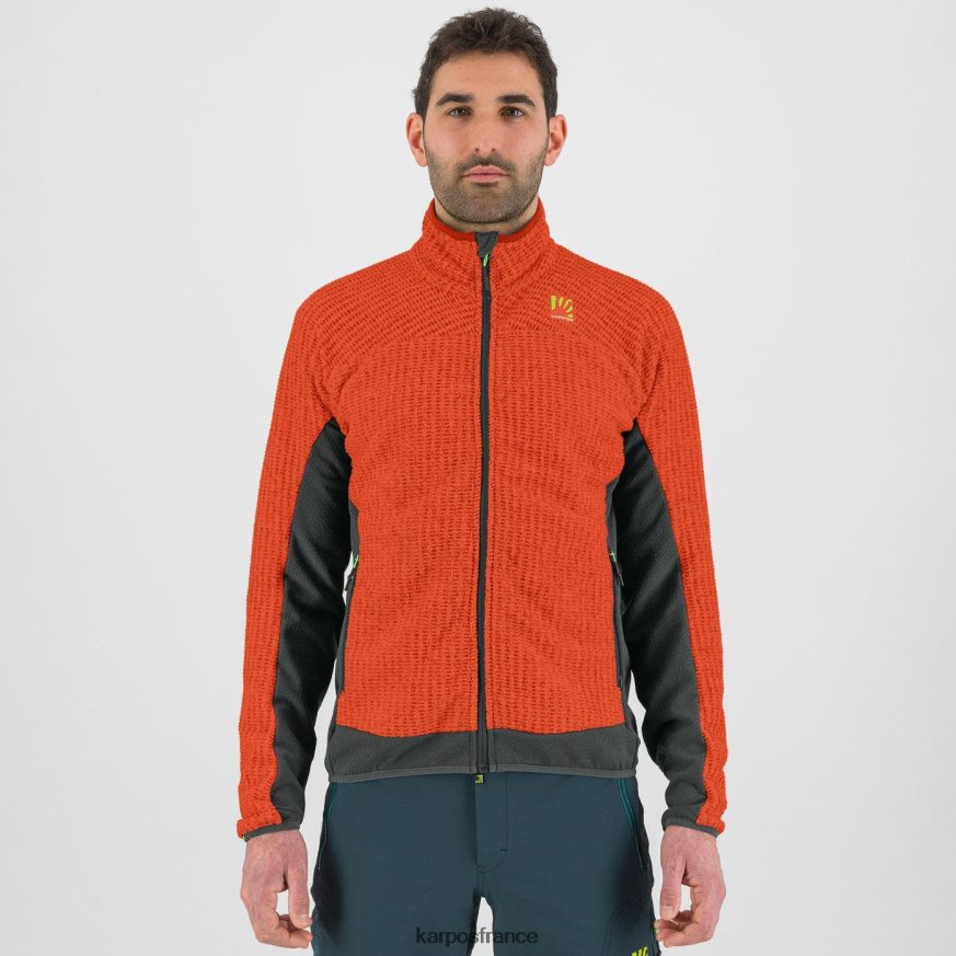 Hommes Karpos sable orange/noir épicé polaire rocchetta 28PL68259