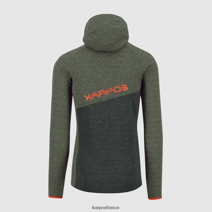 Hommes Karpos thym/sable noir sweat à capuche camouflage 28PL68233