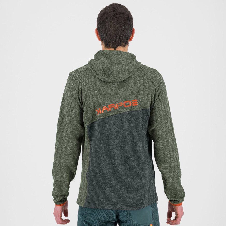 Hommes Karpos thym/sable noir sweat à capuche camouflage 28PL68233