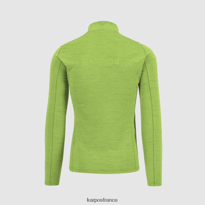 Hommes Karpos vert jasmin/bleu ombre t-shirt pomedes ls 28PL68248