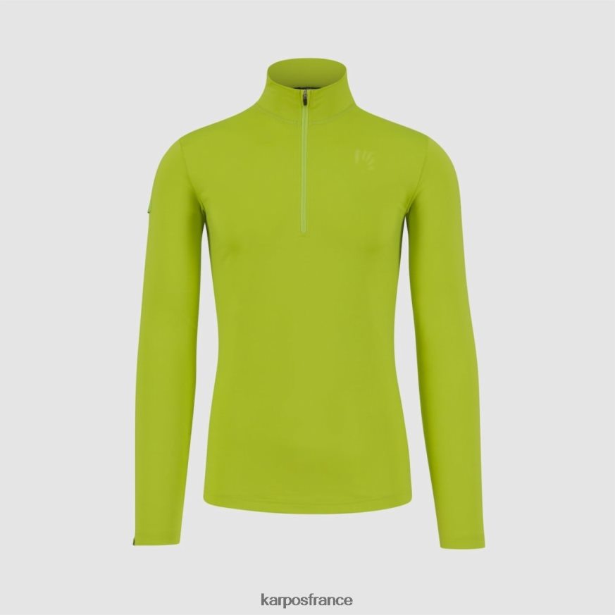 Hommes Karpos vert polaire à demi-zip Power 28PL68251