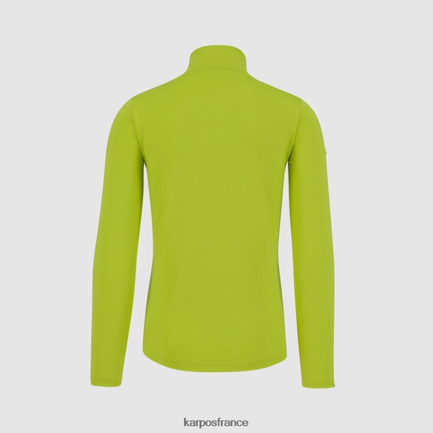 Hommes Karpos vert polaire à demi-zip Power 28PL68251