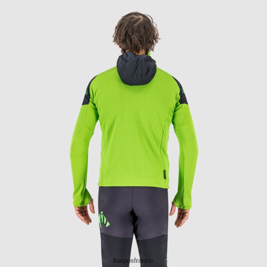 Hommes Karpos vert pomme noir polaire k-performance 28PL68166