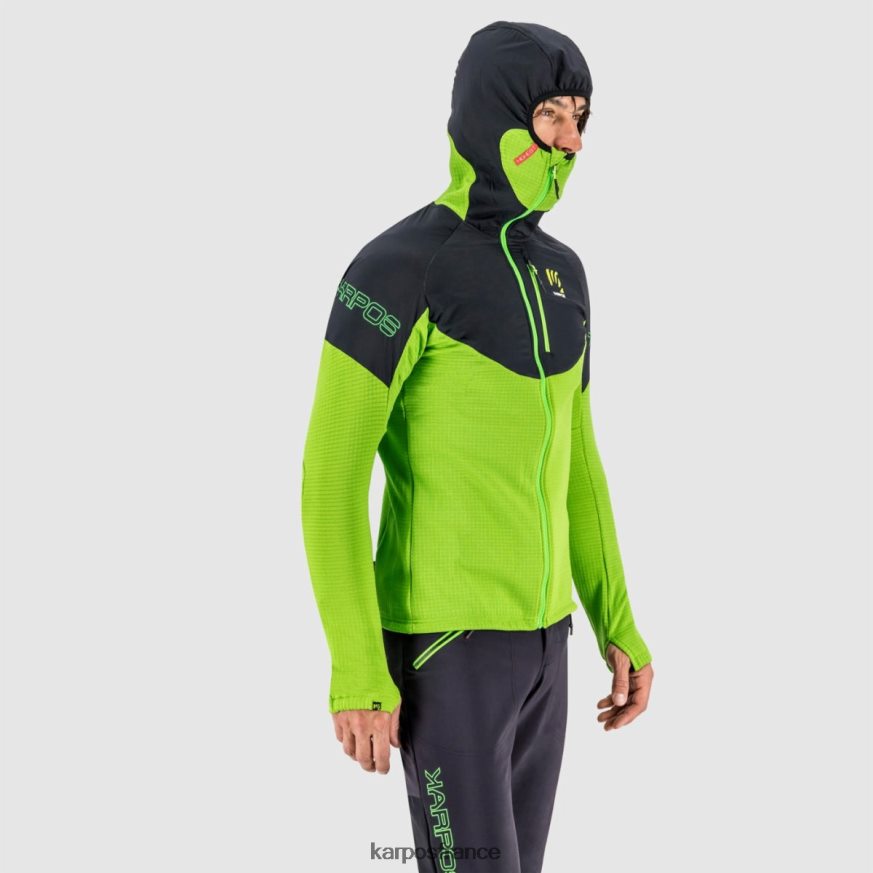 Hommes Karpos vert pomme noir polaire k-performance 28PL68166