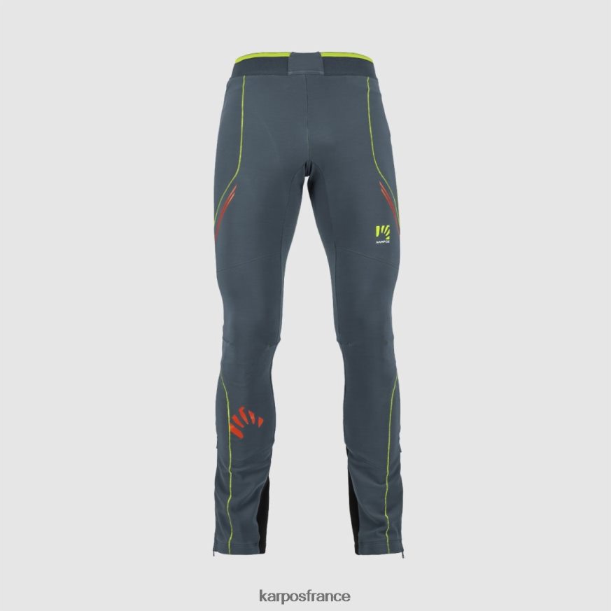 Hommes Karpos ardoise foncé/vert citron pantalon alagna evo 28PL68535