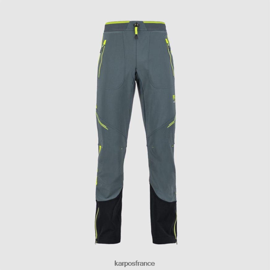 Hommes Karpos ardoise foncé/vert citron pantalon alagna plus evo 28PL68472