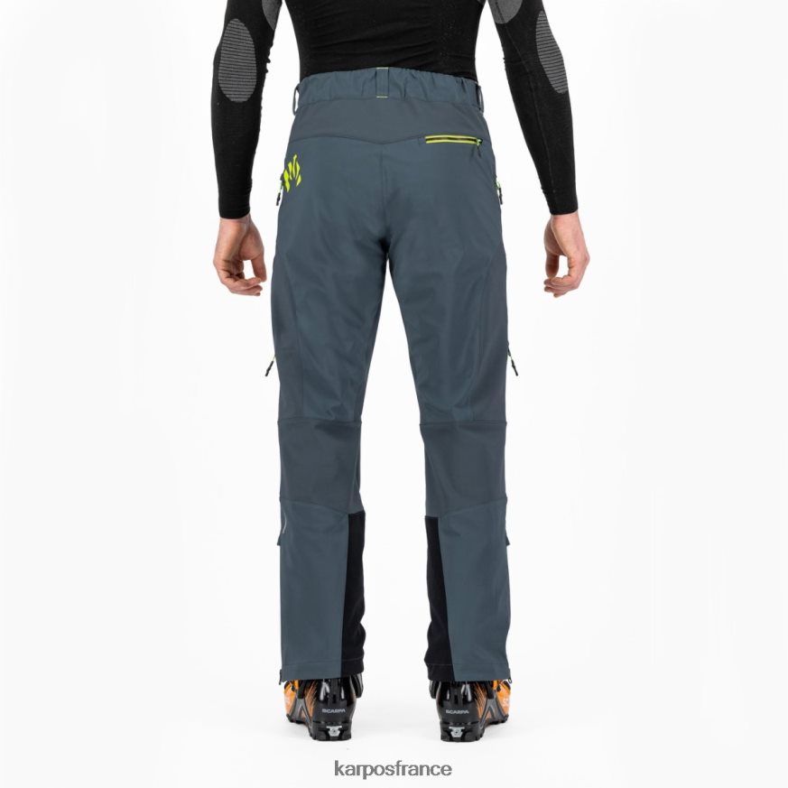 Hommes Karpos ardoise foncé/vert citron pantalon marmolada 28PL68466