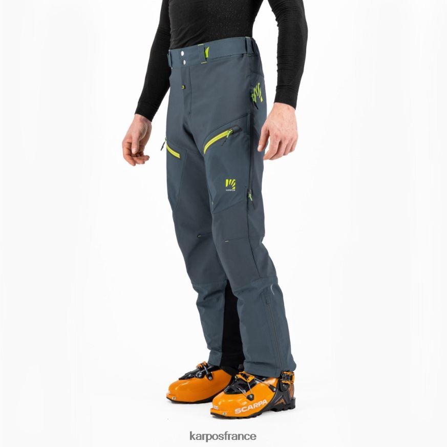 Hommes Karpos ardoise foncé/vert citron pantalon marmolada 28PL68466