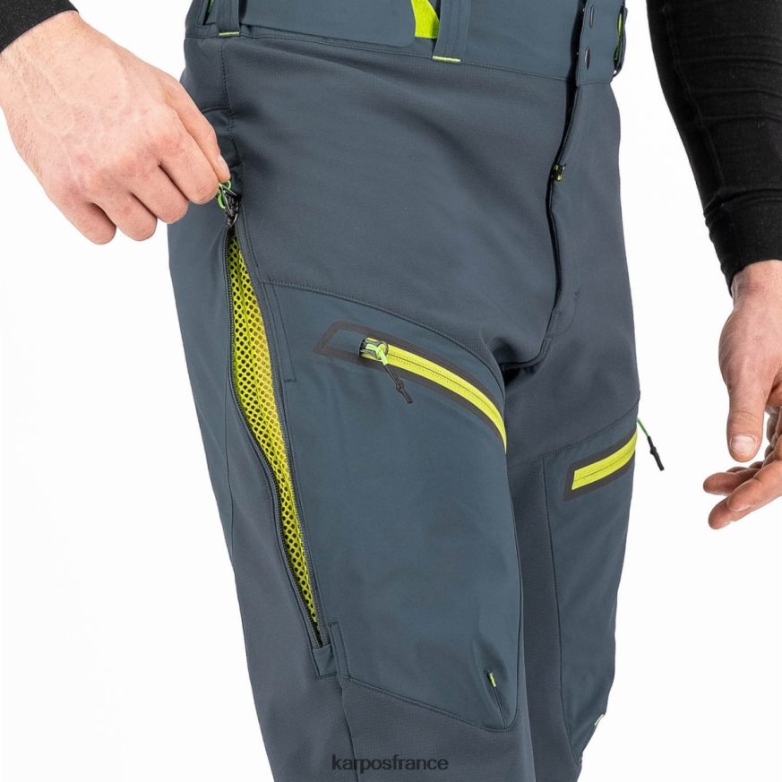 Hommes Karpos ardoise foncé/vert citron pantalon marmolada 28PL68466
