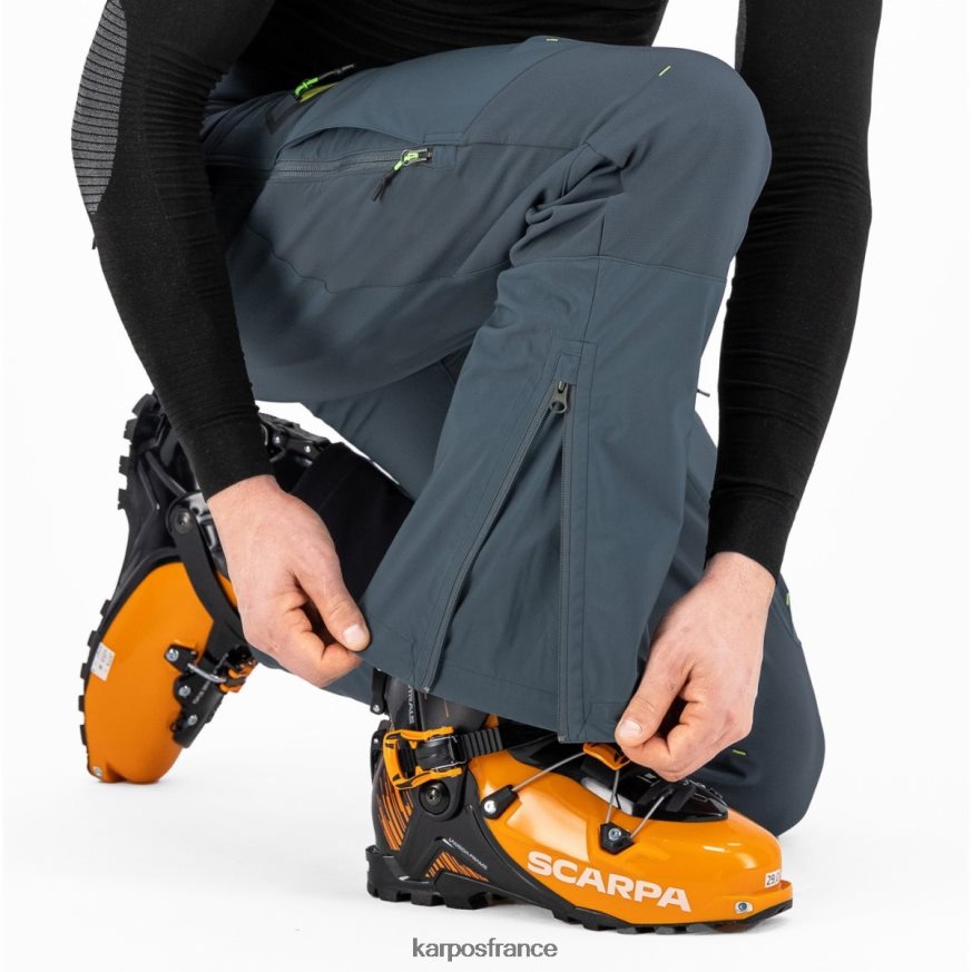 Hommes Karpos ardoise foncé/vert citron pantalon marmolada 28PL68466