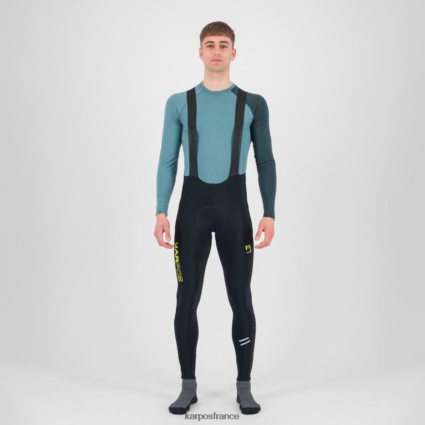 Hommes Karpos colada noire/kiwi collant à bretelles d'hiver verve 28PL68567