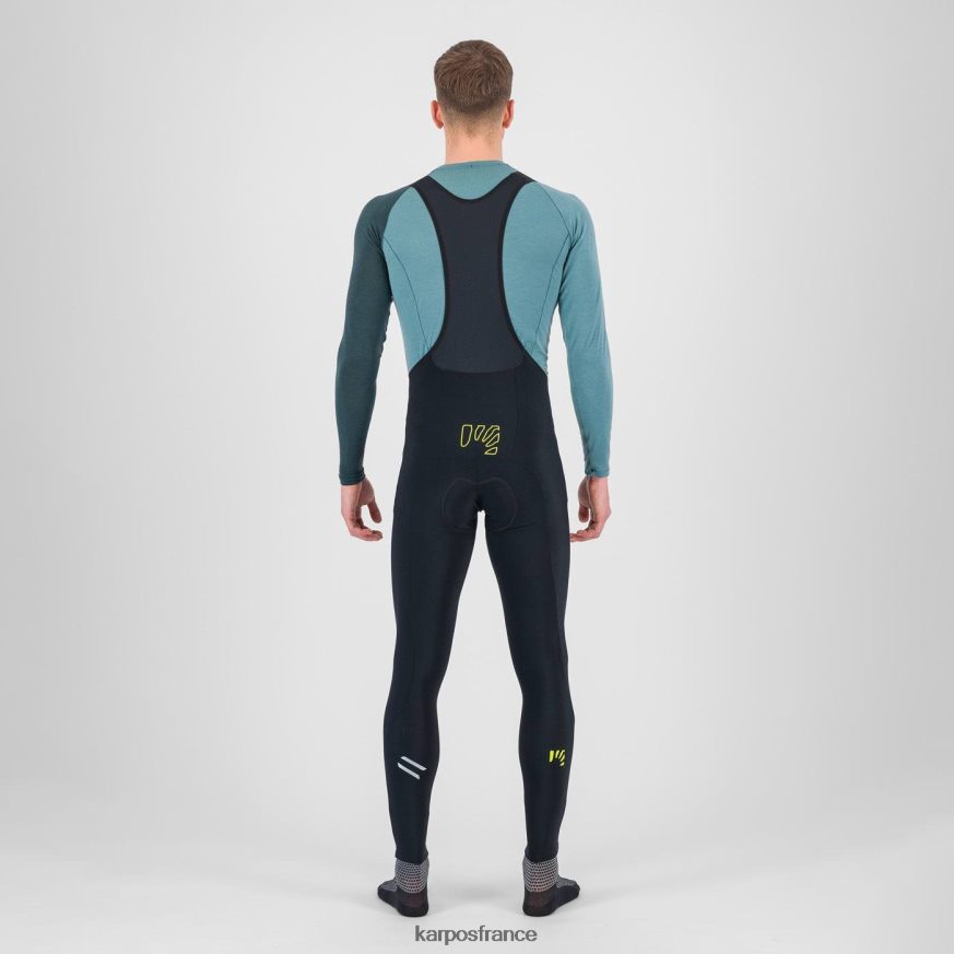 Hommes Karpos colada noire/kiwi collant à bretelles d'hiver verve 28PL68567