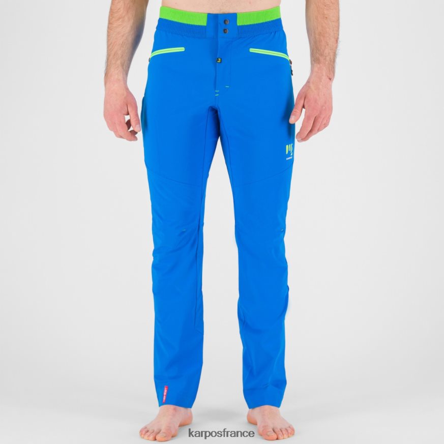 Hommes Karpos indigo b/vert jasmin pantalon d'escalade k-performance 28PL68503
