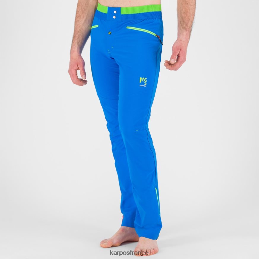Hommes Karpos indigo b/vert jasmin pantalon d'escalade k-performance 28PL68503