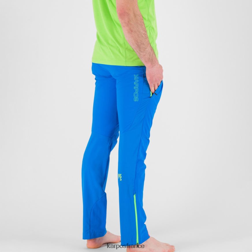 Hommes Karpos indigo b/vert jasmin pantalon d'escalade k-performance 28PL68503